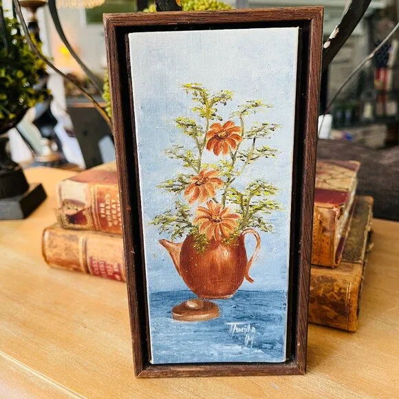 ❌SOLD❌VTG Signed oil painting still life - Picture 11 of 12